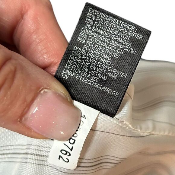 Tahari Arthur S Levine Gray Black Jacket Size 8 Petite Women Lined Blazer - Picture 7 of 16